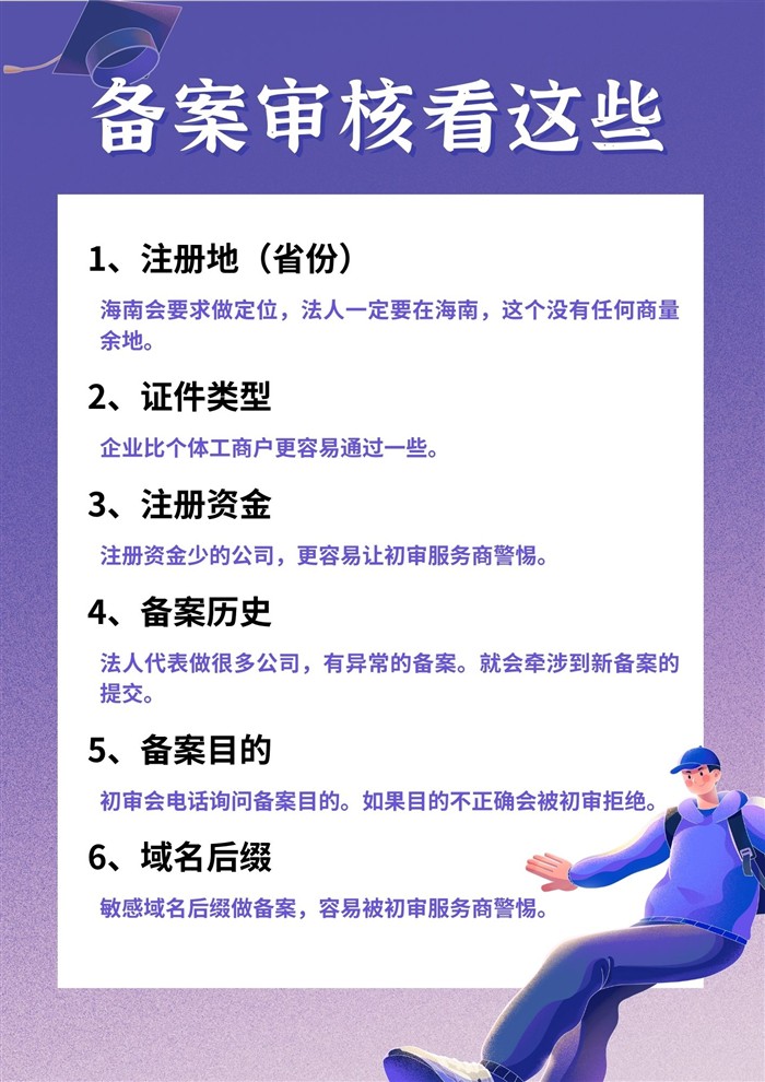ICP備案初審不過原因分析