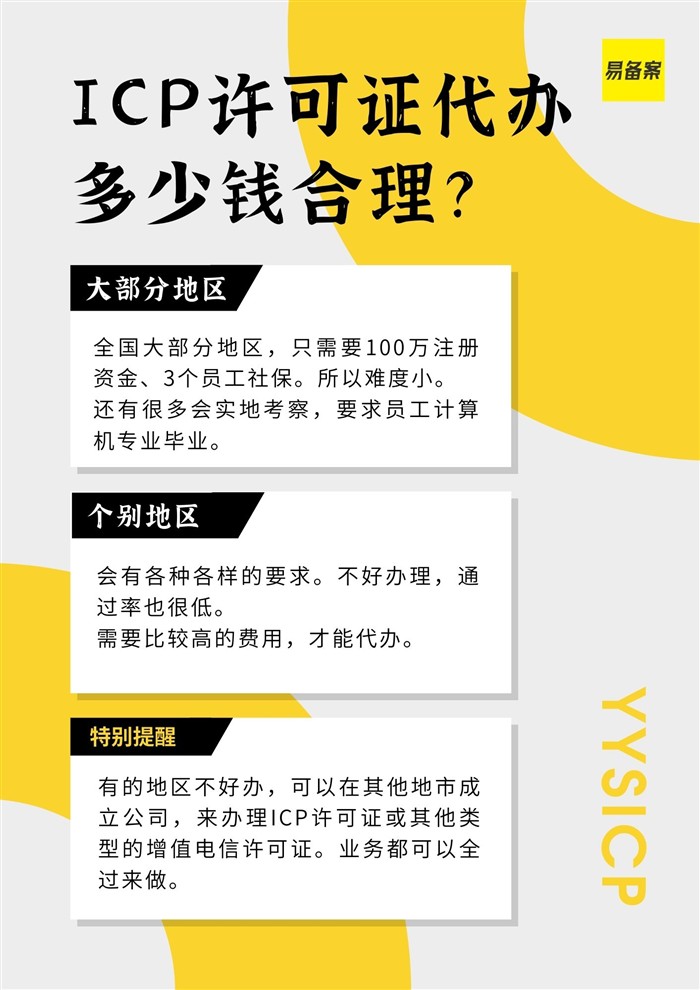ICP許可證條件
